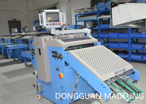 Machine perforante de poinçon de carnet entièrement automatique de la Chine pour les carnets en spirale de fil de double de fil liant MF-PBM350