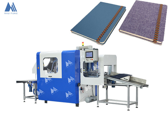 Machine de jointure de bande élastique à couverture dure entièrement automatique Carnet de bord Machine de reliure de bande élastique MF-FEM450