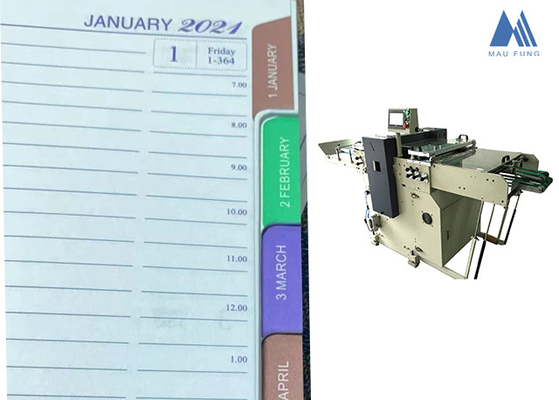 Les carnets entièrement automatiques de journaux intimes indexent Tab Punching Machine MF-PBM350