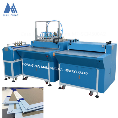 Maufung deux stations semi-automatique machine de fabrication de boîtier pour livres à couverture rigide MF-SCM500A2