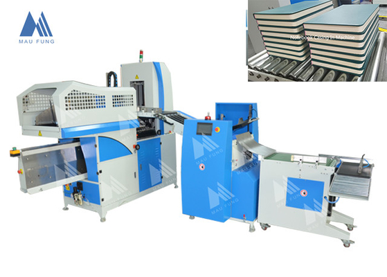 Complètement automatique journals livre boîtier dans la machine avec une station de pressage et de creasing Maufung MF-FAC390