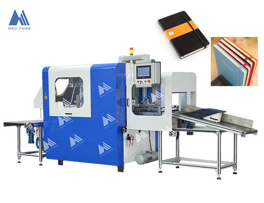 A4 taille entièrement automatique boîtier rigide Elastique bande d'insertion machine de reliure de livre en couverture rigide MF-FEM450
