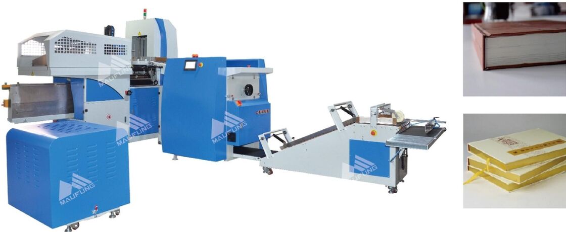 Machine automatique de reliure de cahiers avec 600 pièces/heure Vitesse 380V 9KW Machine automatique de boîtier de livre à couverture dure