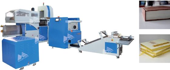 Machine automatique de reliure de cahiers avec 600 pièces/heure Vitesse 380V 9KW Machine automatique de boîtier de livre à couverture dure