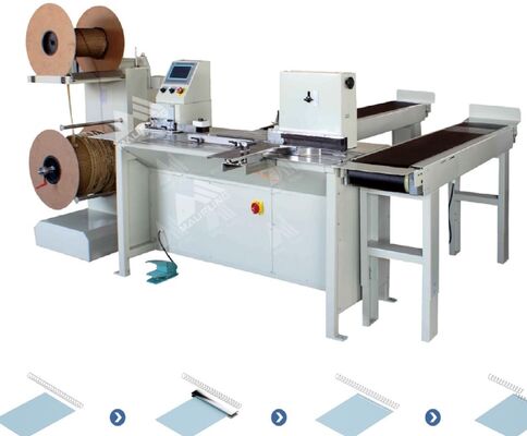 La machine de reliure de livres en spirale de 360 mm à double bobine CE 25 pièces/min MF-SDM360